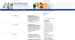 Desktop Screenshot of berufsbildung.ch