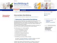 Tablet Screenshot of doku.berufsbildung.ch