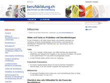 Tablet Screenshot of info.berufsbildung.ch