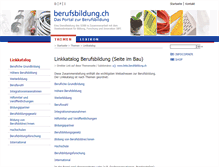 Tablet Screenshot of links.berufsbildung.ch