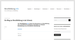 Desktop Screenshot of berufsbildung.info
