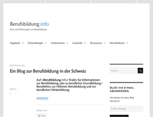 Tablet Screenshot of berufsbildung.info